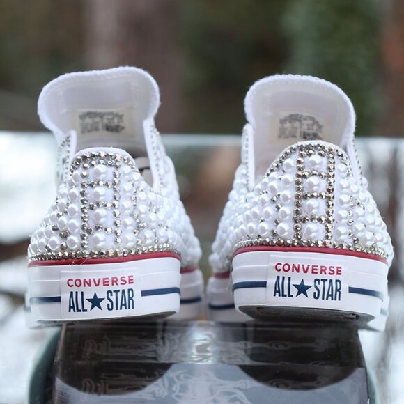 Converse Chuck Taylor All Star Low Rhinestones & Pearls - Picture 10 of 15